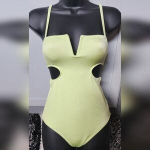 American Eagle Outfitters Lime Cutout Dress